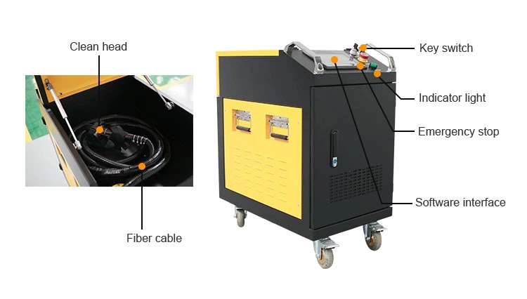 100W Pulsed Laser Cleaning Machine 100W Pulsed Laser Cleaning Machine