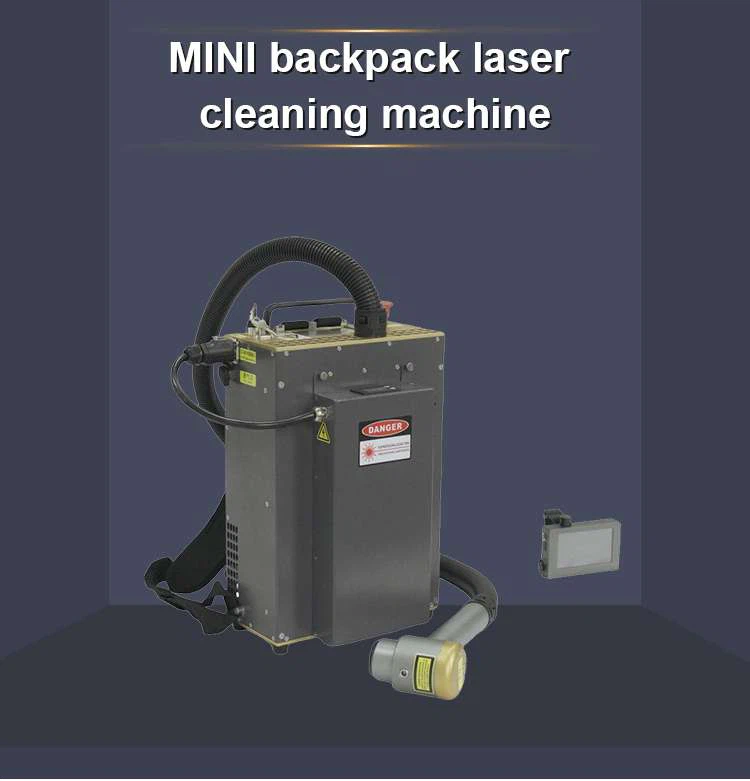 Backpack size laser cleaning machine01